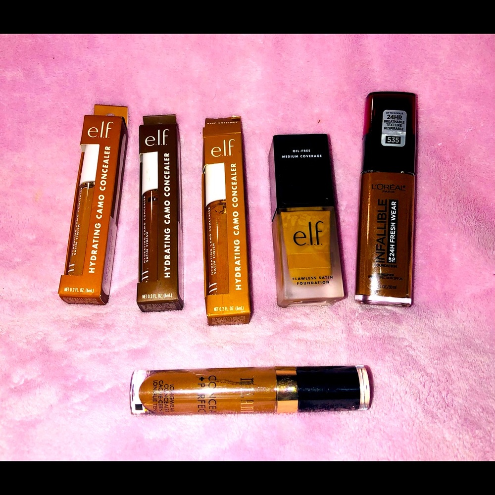 Elf & Loreal Foundation & Concealer; Sold as a Lot **New** Boxes may be damaged